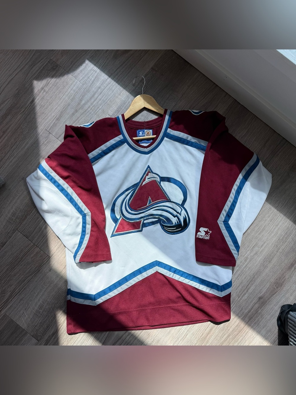 Vintage 90s Colorado Avalanche Starter NHL Western Conference Jersey Size Large